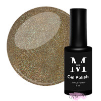 Гель-лак Mia-M Gel Polish Disco №2 бежевий світловідбиваючий з блискітками, 9 мл