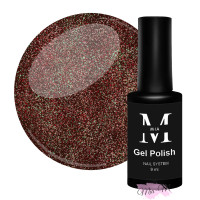 Гель-лак Mia-M Gel Polish Disco №6 коричневий світловідбивний з блискітками, 9 мл