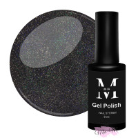 Гель-лак Mia-M Gel Polish Disco №8 темний сіро-золотистий світловідбиваючий з блискітками, 9 мл