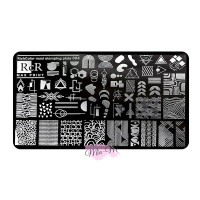 Пластина для стемпінгу RichColoR MAX PRINT № 04 Геометрія та візерунки