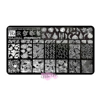 Пластина для стемпінгу RichColoR MAX PRINT № 05 Листя та гілочки