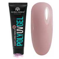 Полігель Global Fashion Poly UV Gel №14 темний кавово-бежевий, 30 мл