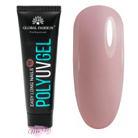 Полигель Global Fashion Poly UV Gel №15 темно-бежевый, 30 мл