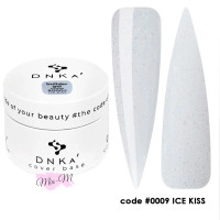 Гель для нарощування DNKa' Builder Gel №0009 Ice Kiss молочний із шиммером, 30 мл