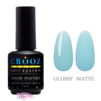 Рідкий полігель Crooz Liquid Polygel №10 м'ятно-блакитний, 15 мл