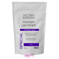 Осветляющая пудра jNOWA Professional Power Lightener Blond Classic голубая с антижелтым эффектом, 800 г