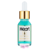Ремувер для видалення кутикули Heart Cuticle Remover Blue гелевий блакитний, 15 мл