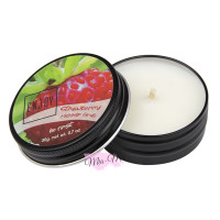 Масажна свічка En'joy Professional Massage Candle Strawberry з ароматом полуниці, 30 г