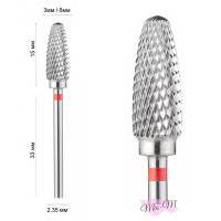 Фреза твердосплавна 500 104 275 140 060 (21236 DLX) Кукурудза Ø 6 мм червона (DXF001281)