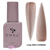 Камуфляжная база DNKa' Cover Base №0012 Shining светоотражающий нежно-коричневый с серебряным шимером, 12 мл