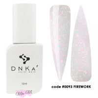 Камуфляжна база DNKa' Cover Base №0093 Firework холодний молочний з рожевою поталлю, 12 мл