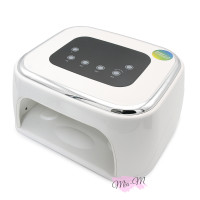 Лампа для манікюру Fashion Nail M1 UV/LED із вбудованою blutooth-колонкою перлинно-біла 88 Вт