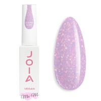 Рідкий полігель JOIA Vegan PolyLiquid Gel Lavender Bloom молочно-ліловий із золотою поталлю, 8 мл