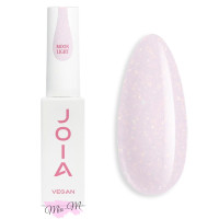 Рідкий полігель JOIA Vegan PolyLiquid Gel Moonlight Glow молочний зі срібною поталлю, 8 мл