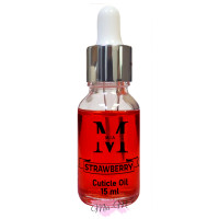 Масло для кутикулы и ногтей Mia-M Rubin Strawberry с ароматом клубники, 15 мл