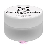 Акрилова пулра для нігтів Mia-M Acrylic Powder White біла, 10 г