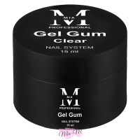 Гель-жуйка для гелевих типс та об'ємних дизайнів Mia-M Professional Gel Gum Clear, 15 мл