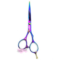 Ножиці для стрижки волосся прямі ProLine Rainbow 5.5'' PL216-55 хамелеон