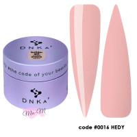 Гель для нарощування DNKa' Builder Gel №0016 Hedy персиковий, 30 мл
