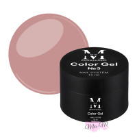 Цветной гель для моделирования ногтей Mia-M Professional Color Gel №3 телесно-розовый, 15 мл