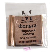 Фольга перевідна для дизайну нігтів Mia-M Professional 4х50 см Червоне золото