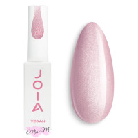 Камуфлююча база для гель-лаку JOIA vegan Magic Cat Base №3 Rose charm рожевий з сріблястими переливами, 8 мл