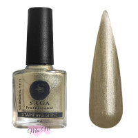 Лак-фарба для стемпінгу Saga Professional Stamping Shine №3 золотисто-перламутровий, 8 мл