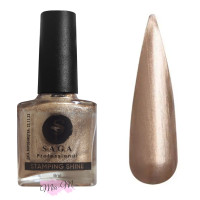 Лак-фарба для стемпінгу Saga Professional Stamping Shine №4 бронзово-перламутровий, 8 мл
