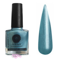 Лак-фарба для стемпінгу Saga Professional Stamping Shine №6 бірюзово-перламутровий, 8 мл
