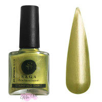 Лак-фарба для стемпінгу Saga Professional Stamping Shine №7 оливково-перламутровий, 8 мл