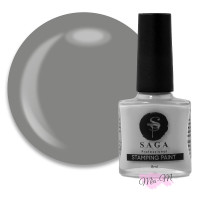 Лак-фарба для стемпінгу Saga Professional Stamping Paint №22 сірий, 8 мл