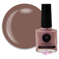 Лак-краска для стемпинга Saga Professional Stamping Paint №25 нежное какао, 8 мл