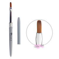 Пензель для гелю Saga Professional New 06 овальний штучний ворс 12 мм