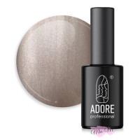 Гель-лак Adore Professional Cats Eye Metal Glass Mm-07 серо-бежевый светоотражающий, 8 мл