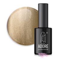 Гель-лак Adore Professional Cats Eye Metal Glass Mm-09 коричнево-бежевий світловідбиваючий, 8 мл