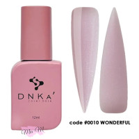Камуфляжная база DNKa' Cover Base №0010 Wonderful нежно-розовый с блестками опал, 12 мл
