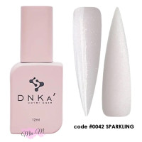 Камуфляжная база DNKa' Cover Base №0042 Sparkling холодный молочно-розовый с блестками опал, 12 мл