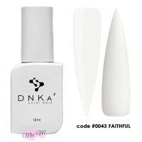 Камуфляжна база DNKa' Cover Base №0043 Faithful біло-молочний, 12 мл