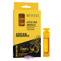 Ампули для пошкодженого волосся з аргановою олією Revuele Active Hair Ampoules Argan Oil, 5 мл