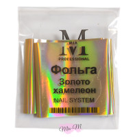 Фольга перевідна для дизайну нігтів Mia-M Professional 4х50 см Золото хамелеон