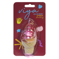 Зволожуючий бальзам для губ Viya Ice Ice Baby Lip Balm Strawberry з ароматом полуниці, 6 г