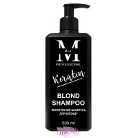 Хелатуючий шампунь для блонду з кератином Mia-M Professional Keratin Shampoo, 500 мл