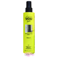 Мультиспрей миттєвої дії для волосся 12 у 1 You Look Professional Glamour Multifunctional Spray жовтий, 200 мл