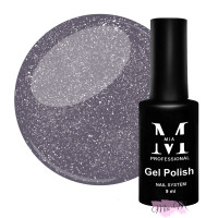 Гель-лак Mia-M Professional Gel Polish Disco №11 сірий світловідбивний з блискітками, 9 мл