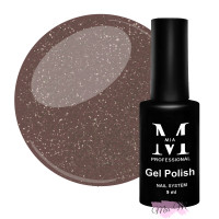 Гель-лак Mia-M Professional Gel Polish Disco №13 коричневий світловідбиваючий з блискітками, 9 мл