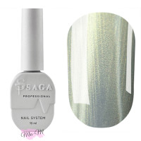 Гель-лак Saga Professional Silk Cat №05 перламутровий із золотистим відливом, 10 мл