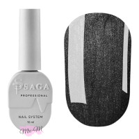 Гель-лак Saga Professional Wine Cat №01 кошачий глаз черный, 10 мл
