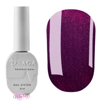 Гель-лак Saga Professional Wine Cat №08 котяче око баклажановий, 10 мл