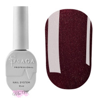 Гель-лак Saga Professional Wine Cat №05 котяче око бордовий, 10 мл