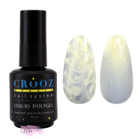 Рідкий полігель Crooz Pearl Liquid Polygel №01 перламутрове золото, 15 мл